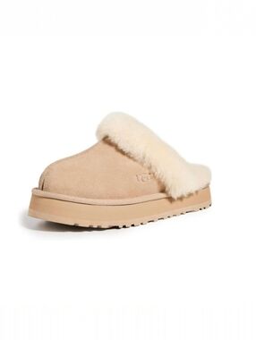 UGG Women's Disquette▪︎ Suede Shearling Clog/Slippers ▪︎ Tan ▪︎ Sz 7